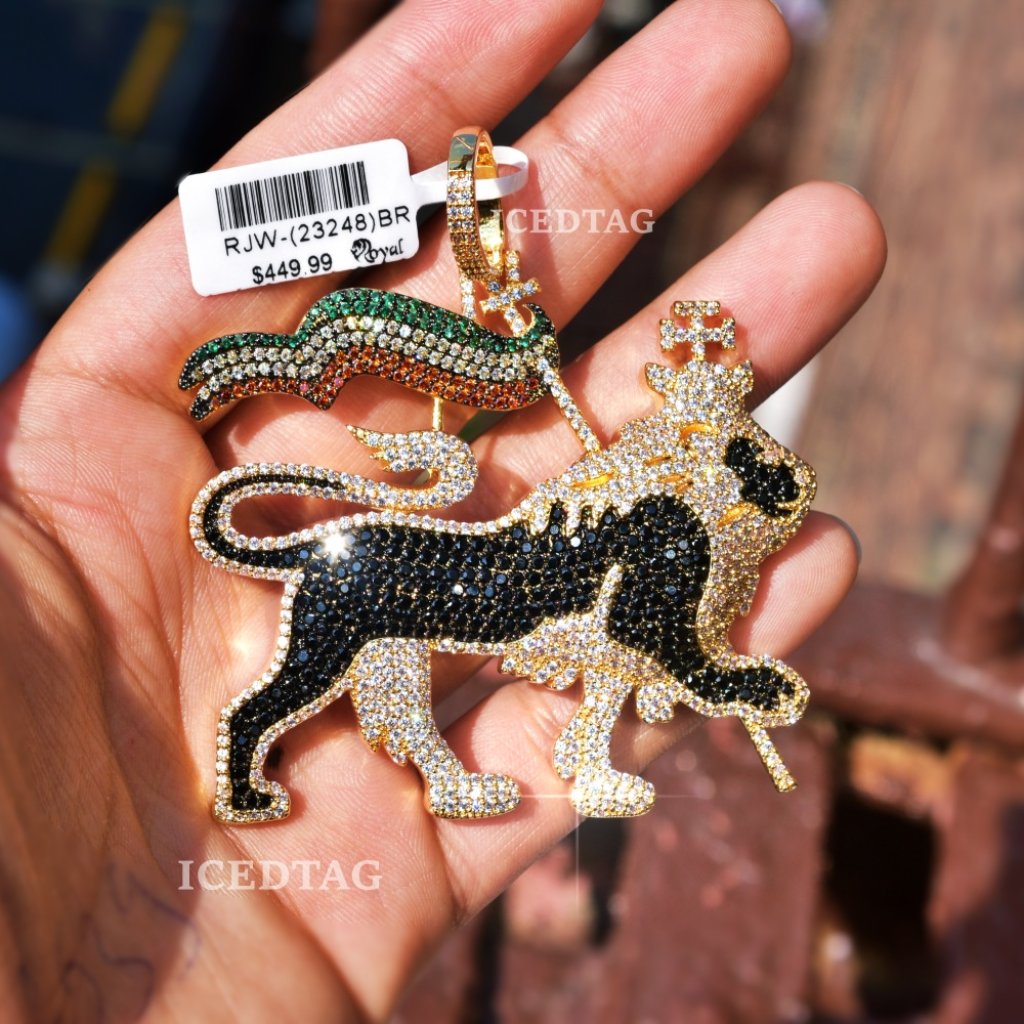 Full Iced Out Micro Pave Setting Xl Size Pendant